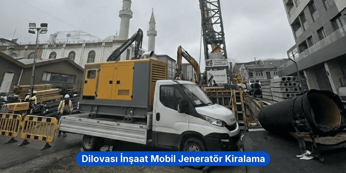 Dilovası İnşaat Mobil Jeneratör Kiralama
